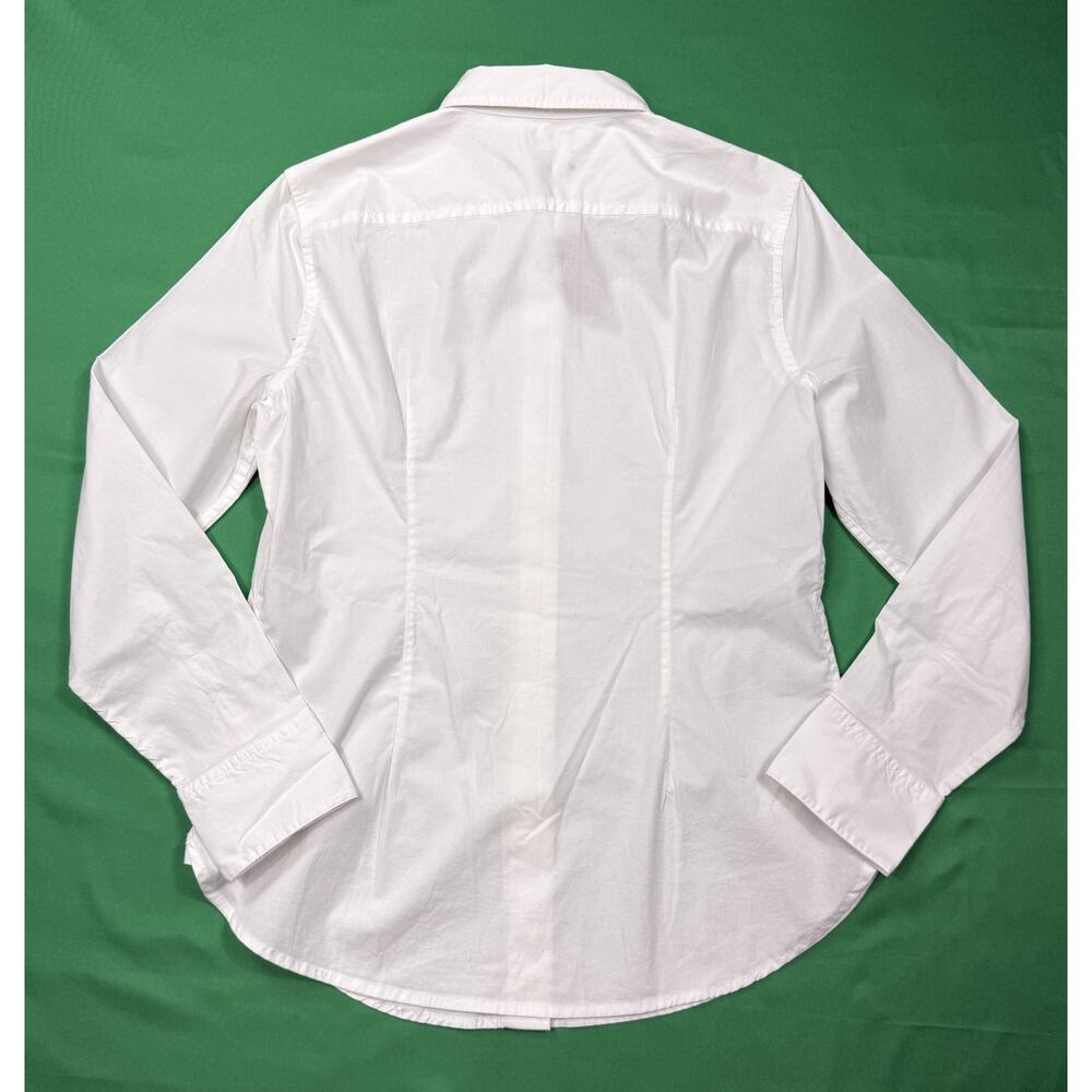 NWT J.Crew White cotton classic button-down shirt fitted silhouette Sz 6 - Picture 7 of 15